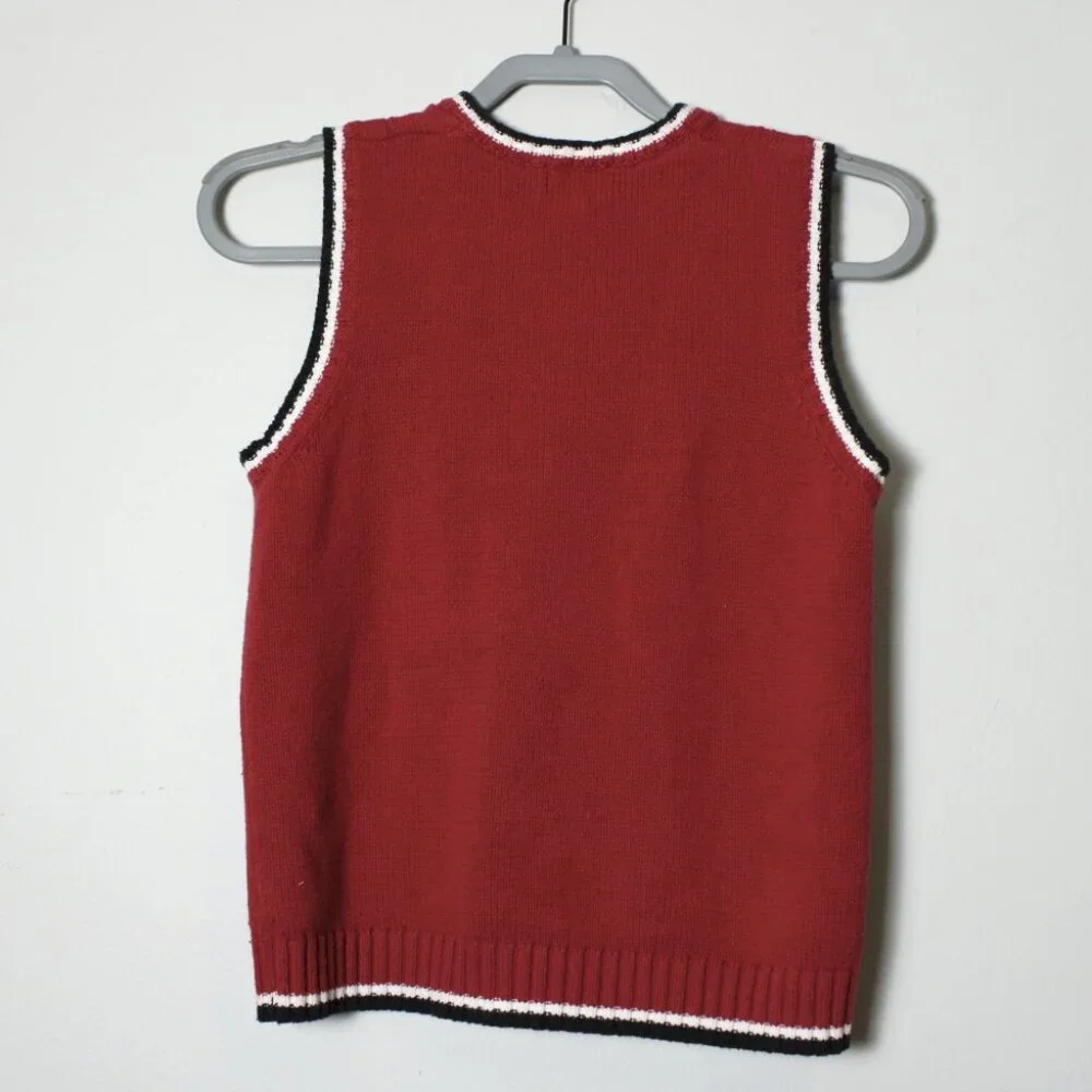 Children's Place Orange Sweater Vest 10/12 (L)
